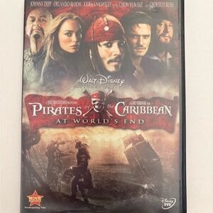 Disney Pirates of the Caribbean DVD with Red and Black Cover